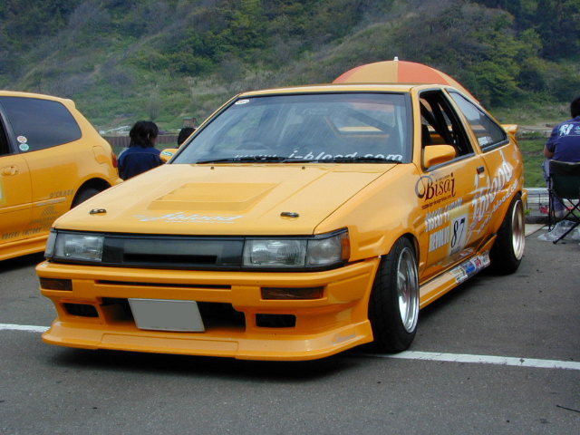 AE86 レビン フロントバンパースポイラーType2 FRP（後期） [j.blood]