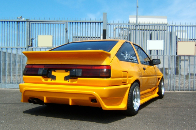 スペックーR AE86 トレノ リアバンパースポイラー ソフトFRP（後期 