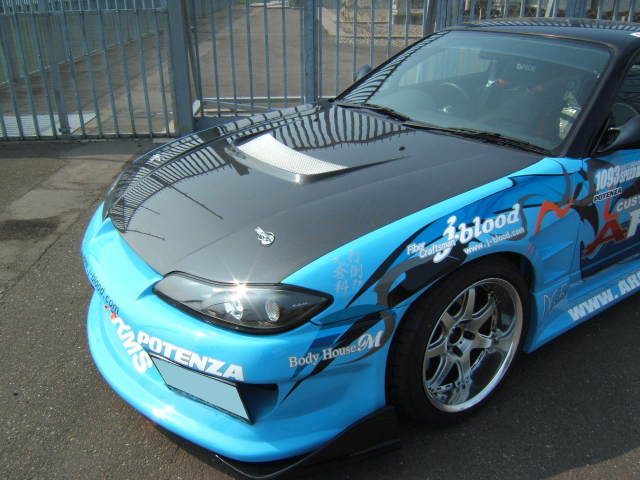 S15 シルビア FRPボンネット レインカバーSET [j.blood]