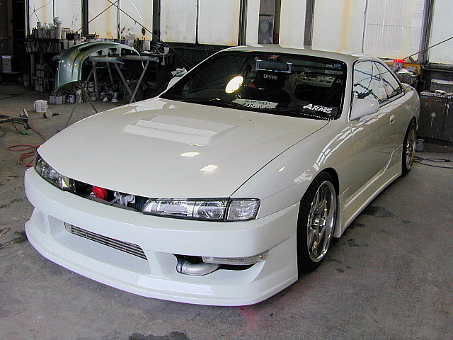 S14 シルビア カーボンツインダクトボンネット （後期） [j.blood]
